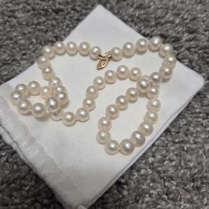 Freshwater Pearl Necklace 14k Clasp